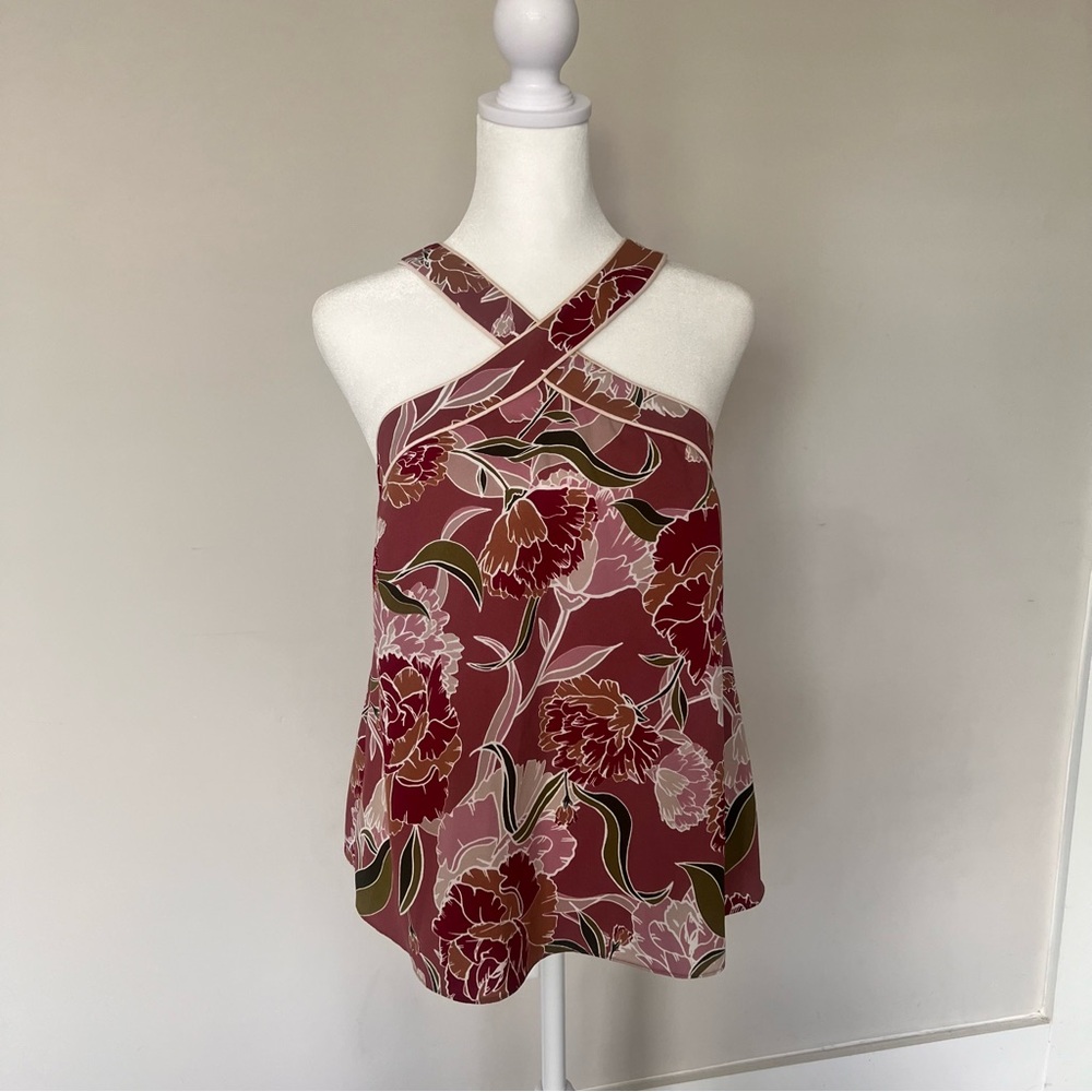 cooper & ella floral halter top